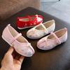 Children Comfortable Cloth Shoes Spring Lightweight Canvas Shoes Flower Embroidery Hanfu Ethnic Dance Shoes Dress Flats Moccasin