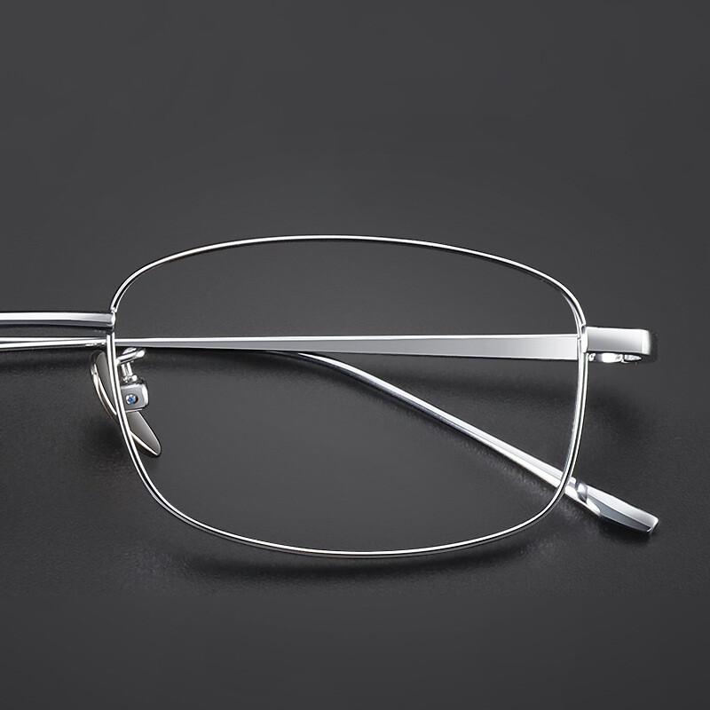 Ultralight Titanium Reading Glasses Square Small Frame Simple Design Anti Blue Light Presbyopia Eyewear Prescription Customize