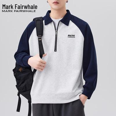 Mark Fairwhale Men's Casual Lapel Hoodie