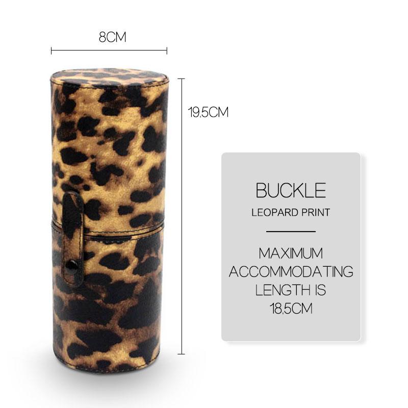 PU Leather Holder Makeup Brush Travel Case Rolling Cosmetic Case Makeup Brush Roll Bag Bucket