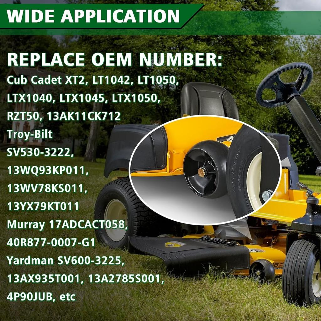 734-04155 Zestaw Kółek Podparcia Kosiarki 2 szt. 5" Kółka Regulacyjne Deku Zamiennik dla Cub Cadet 734-04155 Zamiennik dla Toro 112-0677 72-025 210-275 ze Śrubami