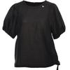 Yalida Cool Breathable Bubble Sleeve Round Neck Short Sleeve Top