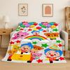 Coperta Morbida in Flanella Plim Plim Cartone Animato, Coperta Accogliente per Letto, Divano, Poltrona, Camera da Letto, Soggiorno, Viaggio, Picnic, Bambini, Campeggio