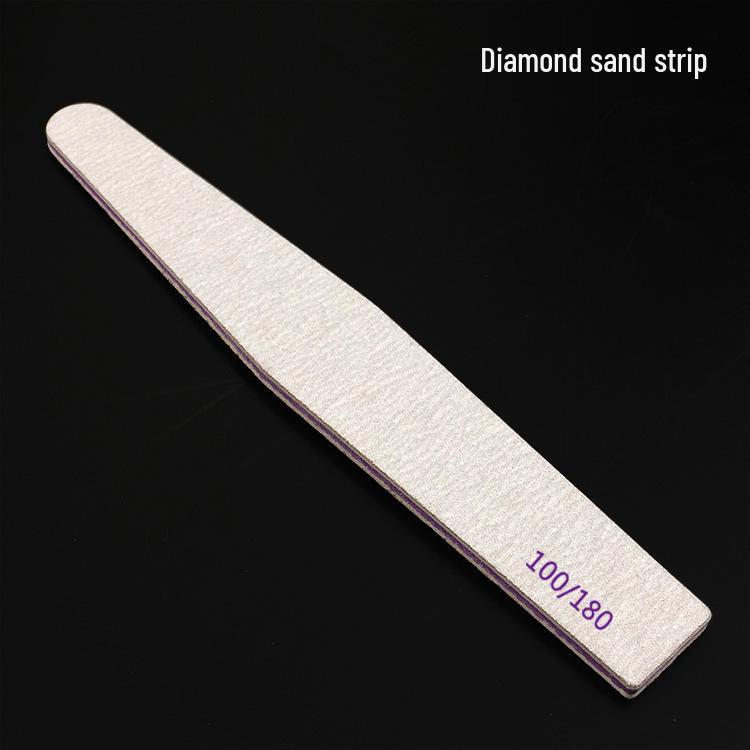 Professional Nail Sanding Files 100/180 Grit - Grey & White Sandpaper for Manicure & Grinding