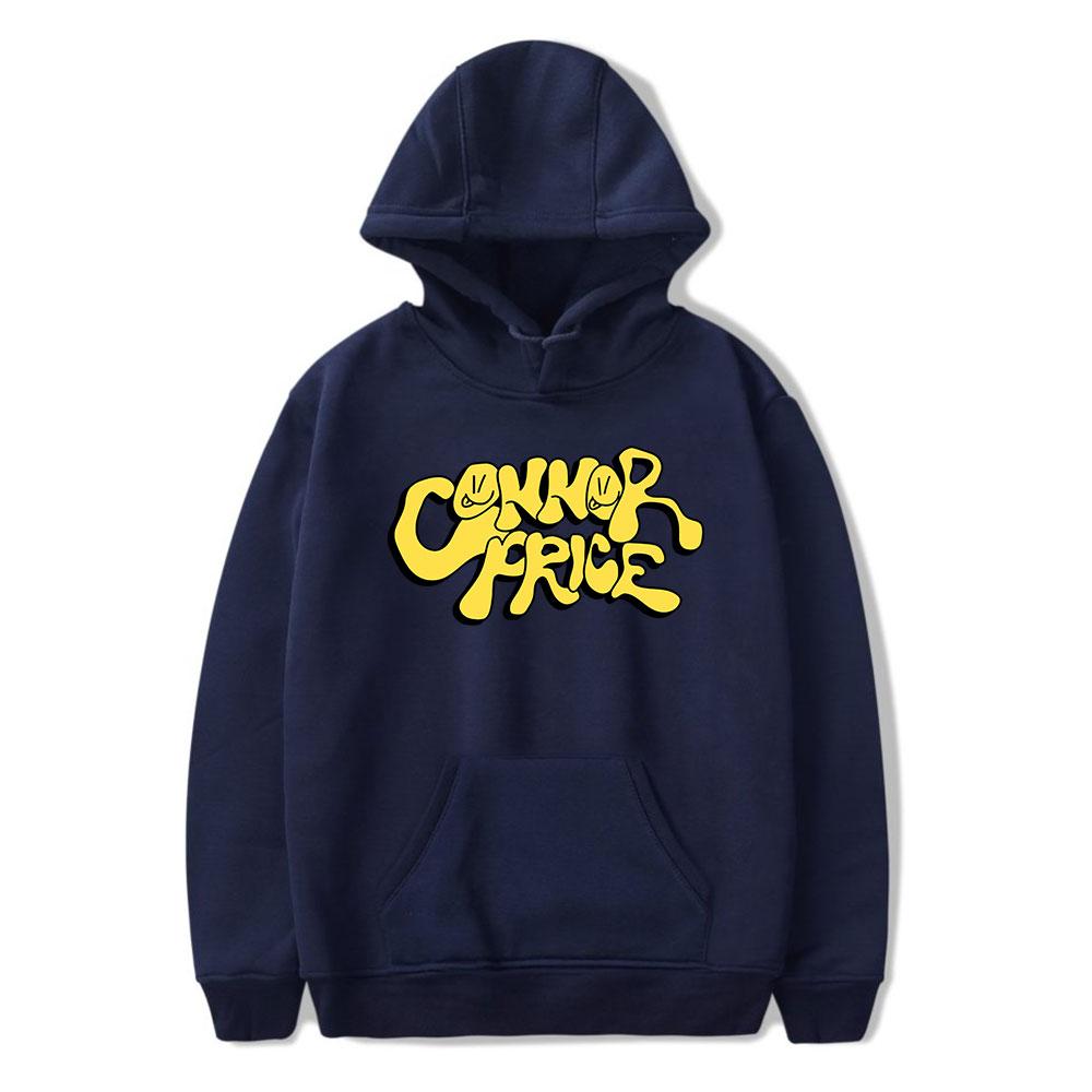 

Новое поступление мужская женская толстовка с капюшоном Connor Price Hoodies Streetwear Harajuku Casual Letters Printed Hooded Pullover Sweatshirts L темно-синий