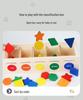 Children's Wooden Educational Shape Sorting Box: Develops Fine Motor Skills & Color Cognition
