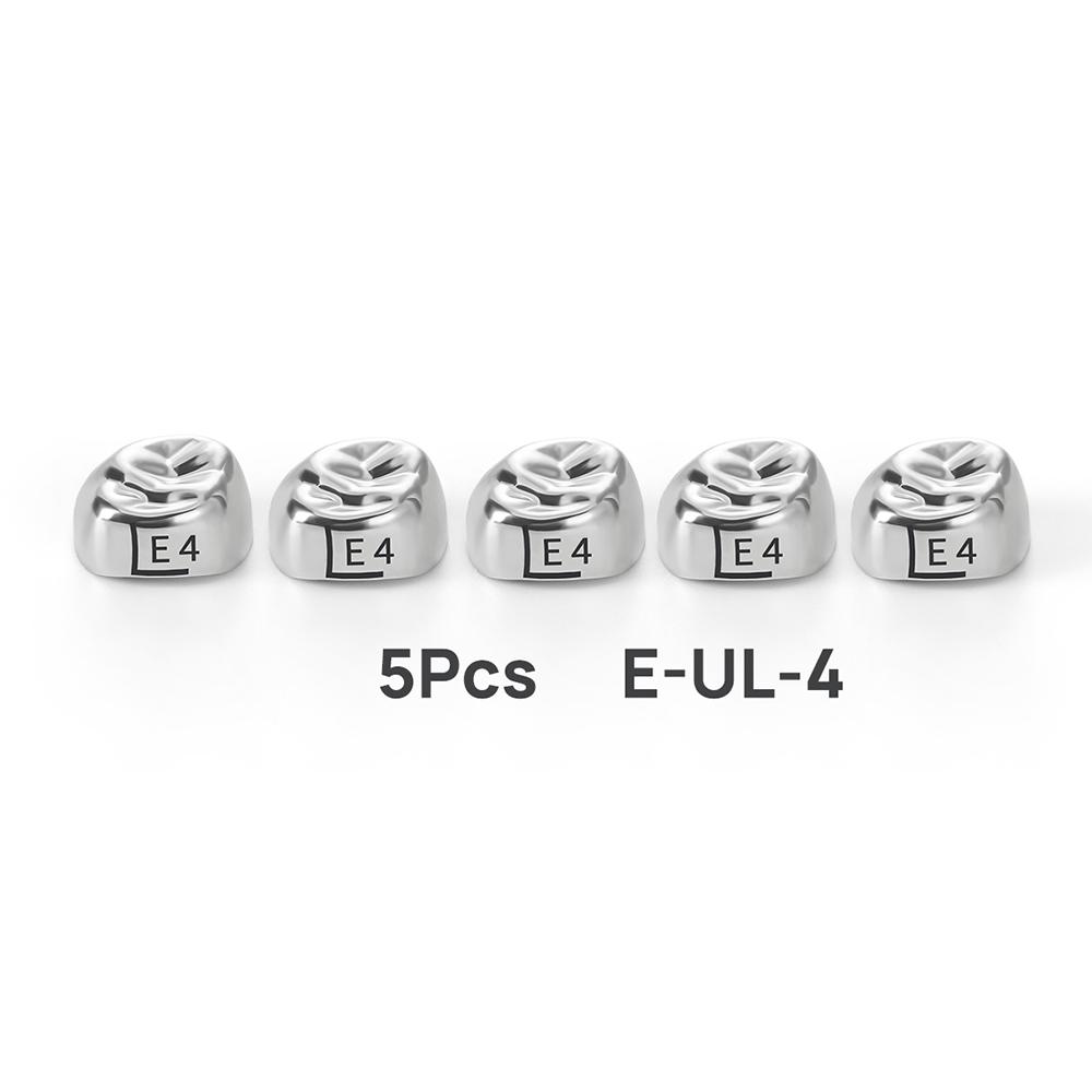 5Pcs Dental Crowns Preformed Metal Crown Stainless Steel Temporary Crowns Dentistry Orthodontic Material Therapy Tools