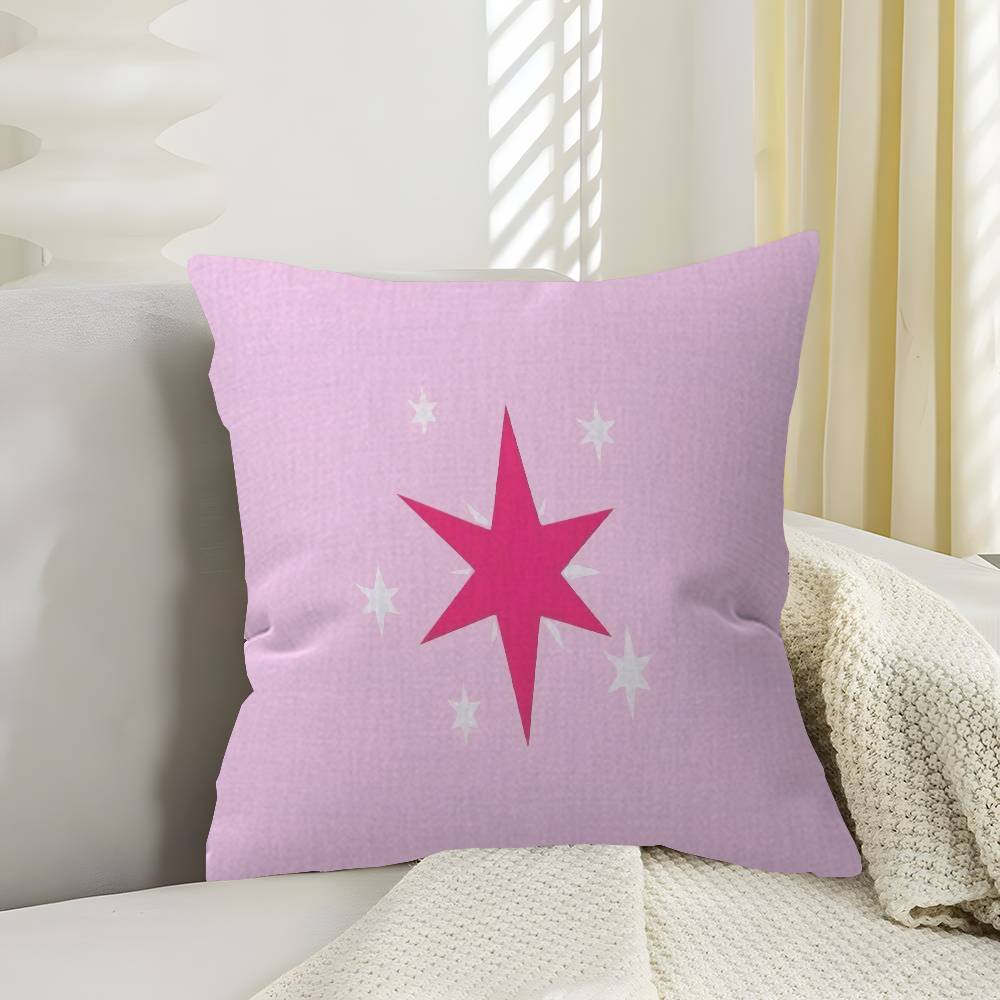 Cute LlittlePponyS Cushion Cover Polyester Sofa Cushions Decorative Throw Pillows Home Decoration Pillowcover