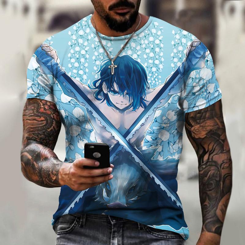 New Design Anime Manga Demon Slayer T Shirt Women Men 3D Printed Oversized Vintage T Shirts Girls Boys Kids Clothing Top Tees