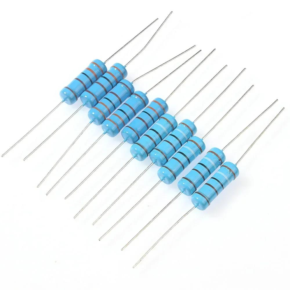 150/300PCS 0.5W 1W 2W 3W Metal Film Resistor Kit 1% High precision 0.1R~750R Electronica Kit diy electronic components 30values