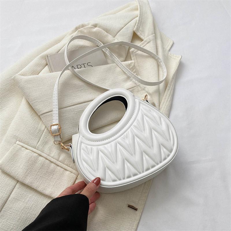 Trendy Street Style Pu Leather Handbag For Women Simple Chic Crossbody Bag