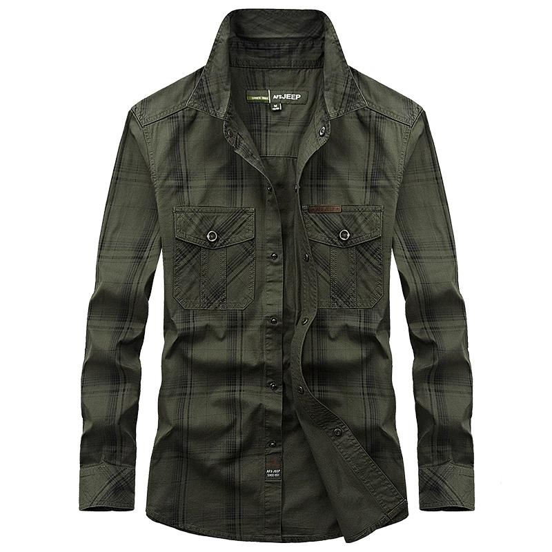 

Весенняя рубашка с длинным рукавом, мужская, большого размера, свободная рабочая одежда, хлопковая рубашка, верхняя часть, весеннее и осеннее пальто, тонкое XL зелёный
