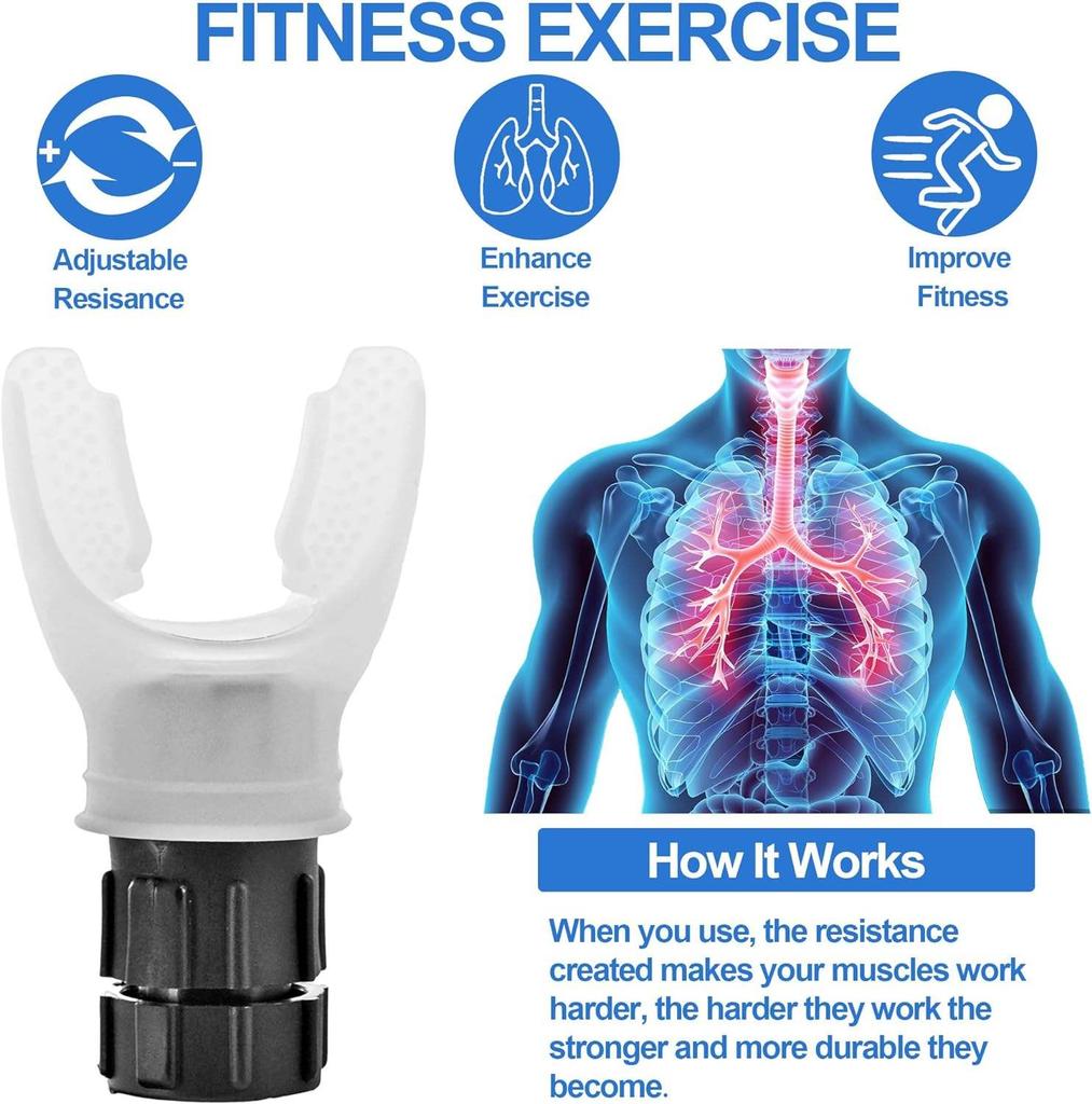 Silicon Lunge Exercise Machine Lung Breathing Trainer Lung Exercise Deep Breathing Trainer Abs & Deep Breathing Exercise Trainer