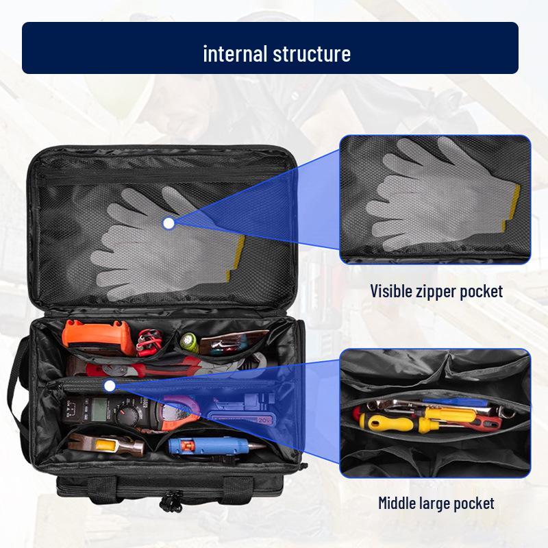 Durable Oxford Cloth Tactical Tote Bag with Anti-Friction, Wear-Resistance, & Multi-Purpose Design for Tool Storage