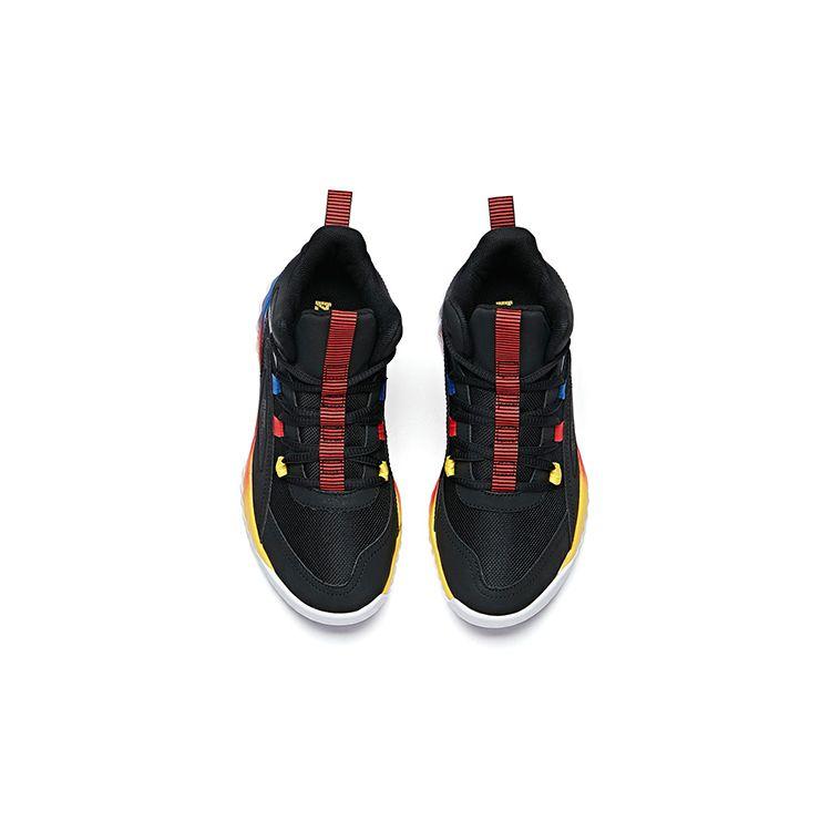 Anta Youth High-Top Basketball Shoes With Cushioning And Durability Kids sneaker Black White 312011115B-1