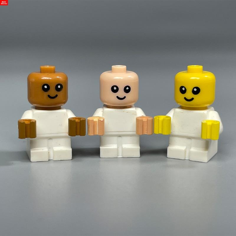 MOC Bausteine Baby Kinderwagen Kinderwagen Flaschenhalter Bildungsbausteine Kinder Mädchen Spielzeug Geschenk