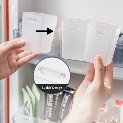 2 Stück Kühlschrank Aufbewahrungsbox Sortierung Küche Lebensmittel Gewürz Aufbewahrungsboxen Make-up Organizer Boxen Küchenzubehör