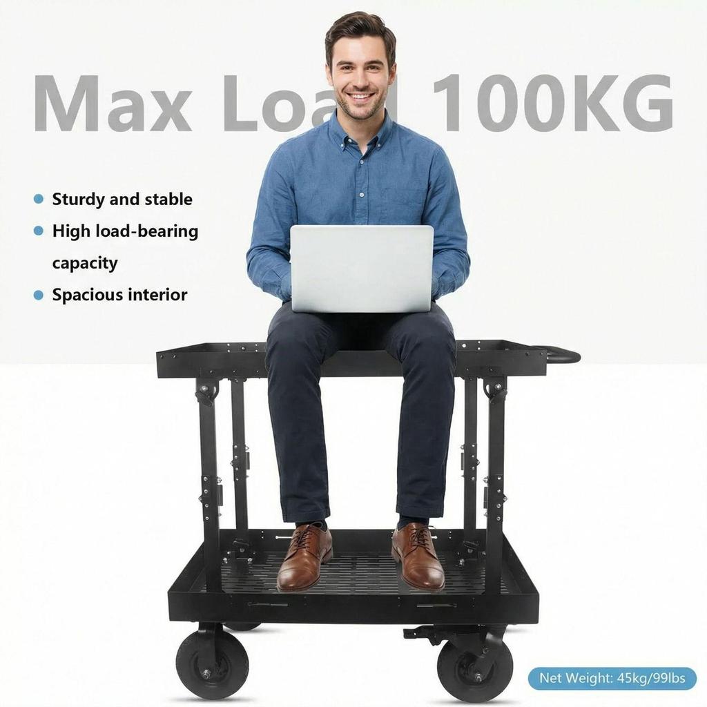 Director's Folding Tool Cart: Studio Shooting Hand Truck & Workbench