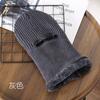 Hat autumn and winter pullover, warm and fleece integrated knitted hat for outdoor travel, exposed, masked and cold-proof wool hat