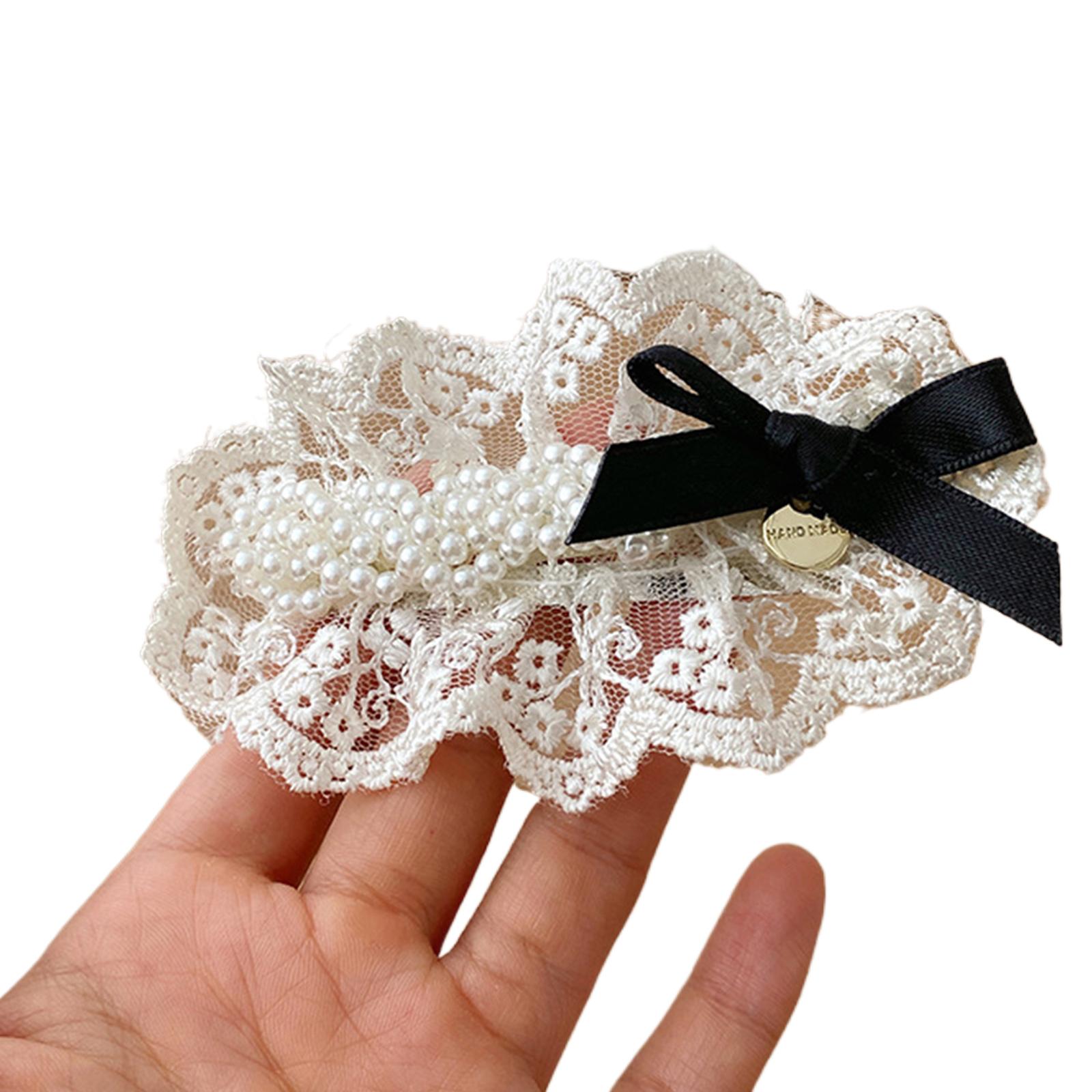 

Милая заколка для волос в форме банта/цветка во французском стиле для женщин, макияж, хвостик, нежная заколка для девочек B