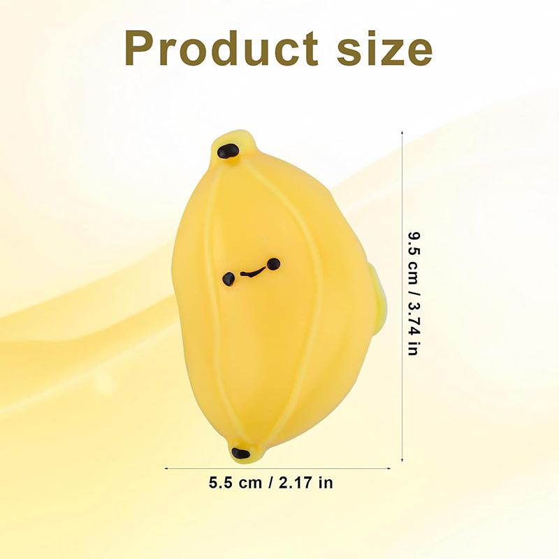 3 Colors Simulation Banana Taba Squishy Toys Stress Relief Balls Sensory Fidget Toy For Adults Kids Birthday Gifts Party Favors