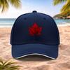 Casquette de Baseball Feuille d'Érable Rouge Chapeau Mode Unisexe pour Mariages Fêtes Festivals de Musique Photographie en Plein Air Cadeau d'Anniversaire
