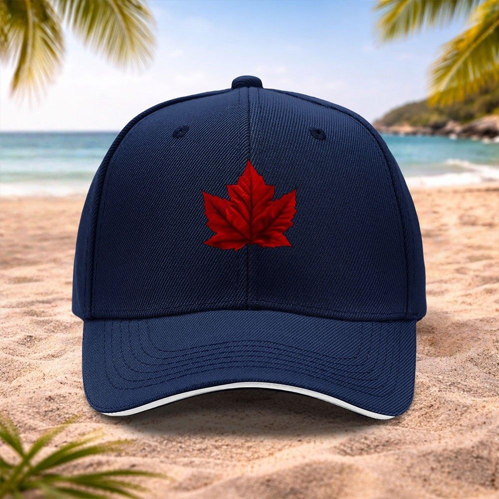 Casquette de Baseball Feuille d'Érable Rouge Chapeau Mode Unisexe pour Mariages Fêtes Festivals de Musique Photographie en Plein Air Cadeau d'Anniversaire