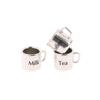 1/12 Puppenhaus Mini Metall Kaffee Tee Tasse Modell Puppenhaus Küchenzubehör Puppenhaus Dekoration Spielzeug