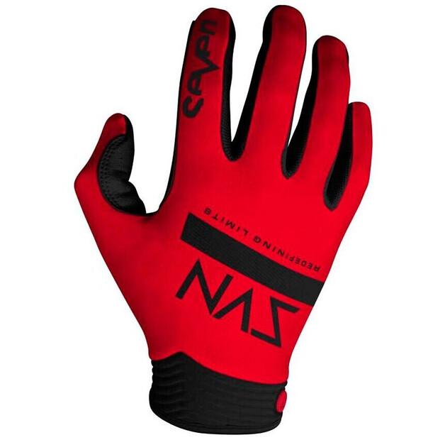 Seven Zero Contour Long Cycling Gloves (Red)