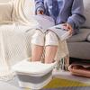 Składana wanna do kąpieli stóp – przenośna, zakrywana miska o ergonomicznym kształcie, odpowiednia do podróży i użytku domowego