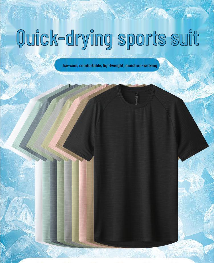 Unisex Quick-Dry Sports Set: Short Sleeve T-Shirt for Running, Basketball, and Casual Wear