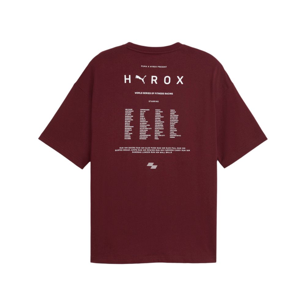Puma X Hyrox Collaboration Lifestyle SS25 Pullover Simple Round Neck Short Sleeve T-Shirt Men T-Shirts 527576-96