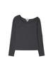 KIJUN Rope Asymmetric Top Charcoal