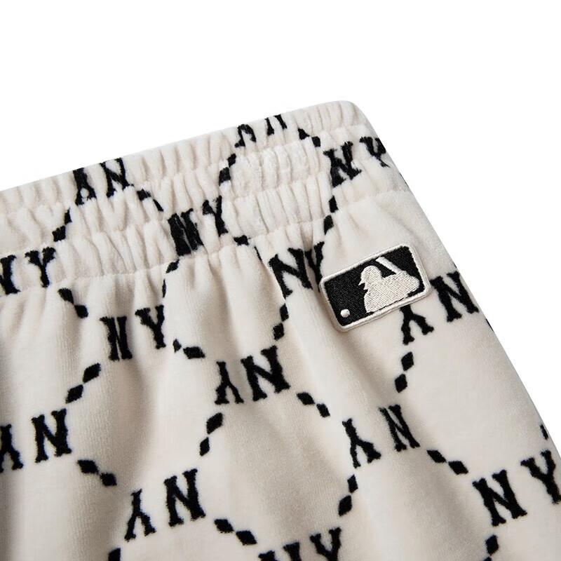 New MLB Knitted Sweatpants Unisex Cream 3APTM0524-50CRS