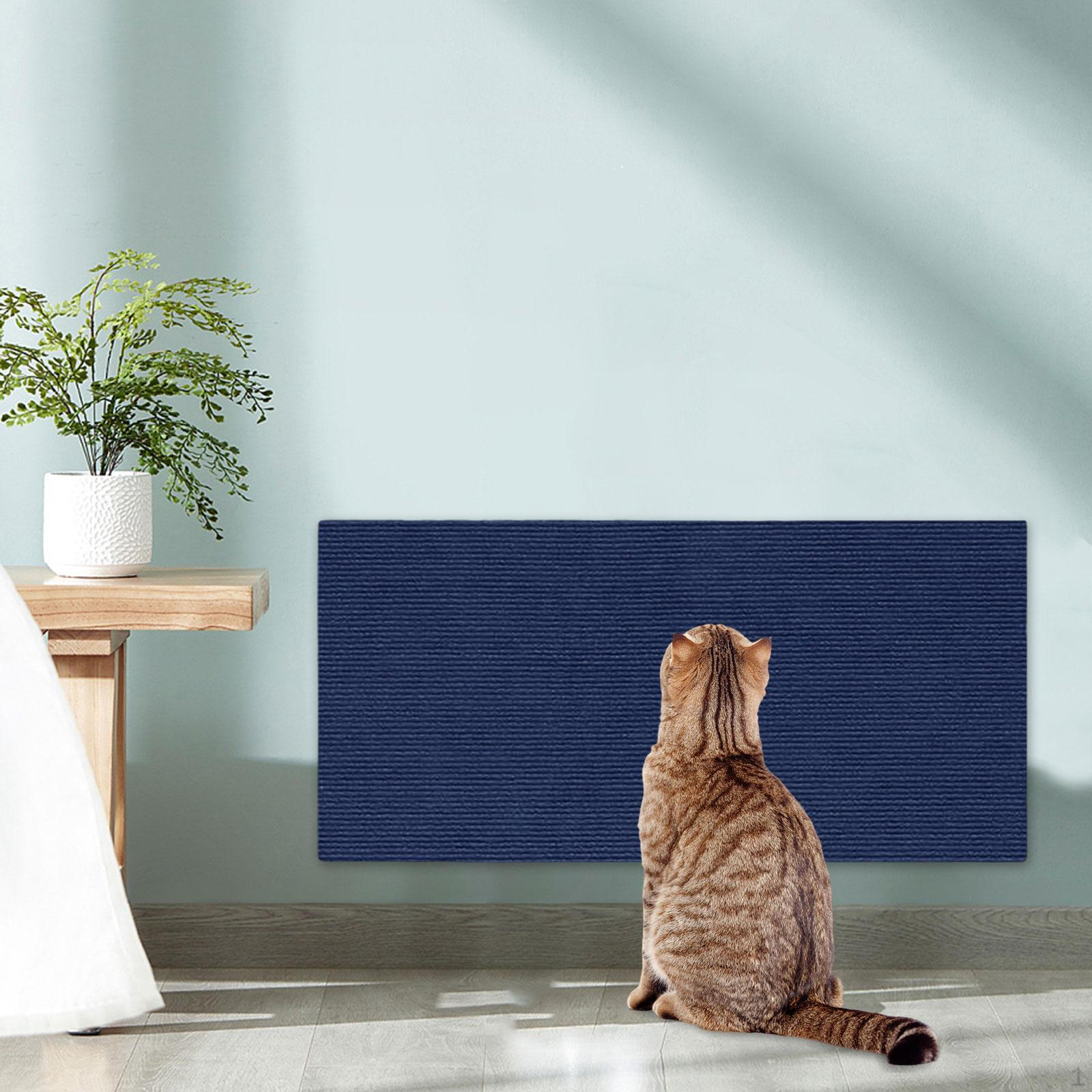 

Коврик для царапин на полу, настенный коврик для кошек, защитная стойка для мебели в помещении темно-синий