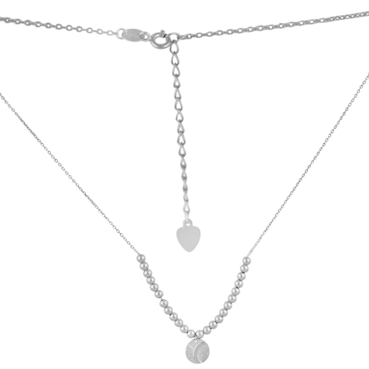 

Срібне кольє без каміння (2101185) 500