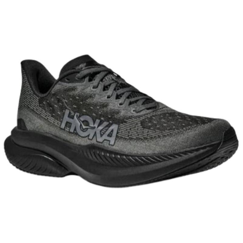 HOKA ONE ONE MACH 6 Abrasion Resistant, Breathable, Lightweight Running Shoes Men's Black Sneakers 1147790-BCKT