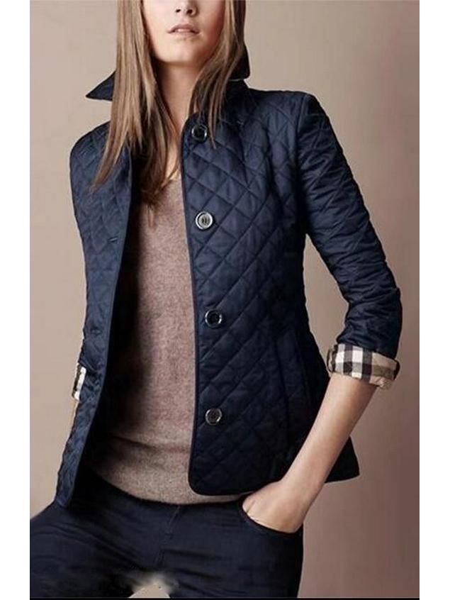 

Популярное европейское и американское модное пальто из теплого хлопка приталенного силуэта с лацканами 3XL темно-синий