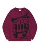 Physical Department Cartoon Basketball Ls Pink Red