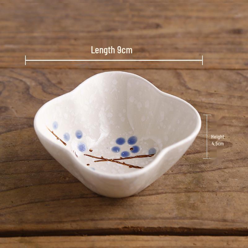 Japanese Style Dipping Sauce & Snack Dish Plate for Home, Restaurant, or Hotel Use