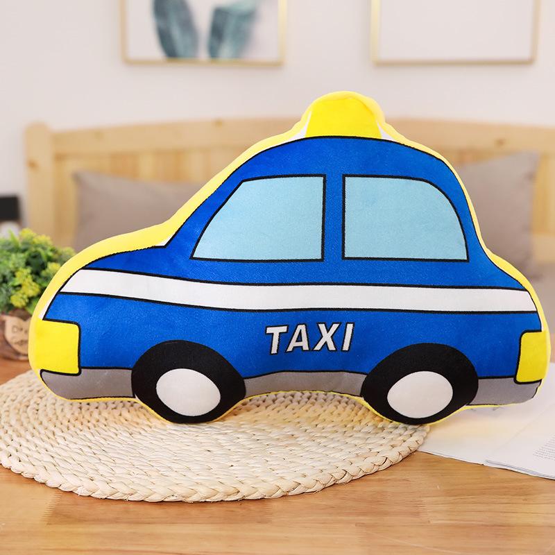 Children Car Pillow Cushion Plush Toy Helicopter Train Fire Truck Doll Ragdoll Boy Girl