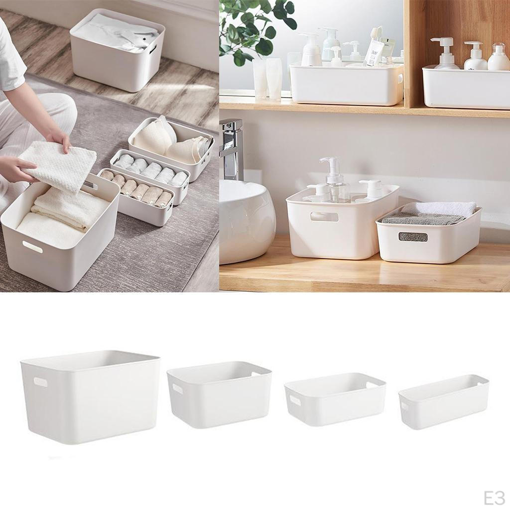Home Organizer Boxes With Handle For Kitchen, Closet, Pantry, Bedroom, Bathroom, Hallway, Entryway
