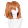 [Laubao Shopping] Honoka Kousaka Cosplay Wig, Orange Ponytail, Mesh, Heat Resistant, for Disguise, Costume Accessory, Party, Halloween, Fancy Dress, S