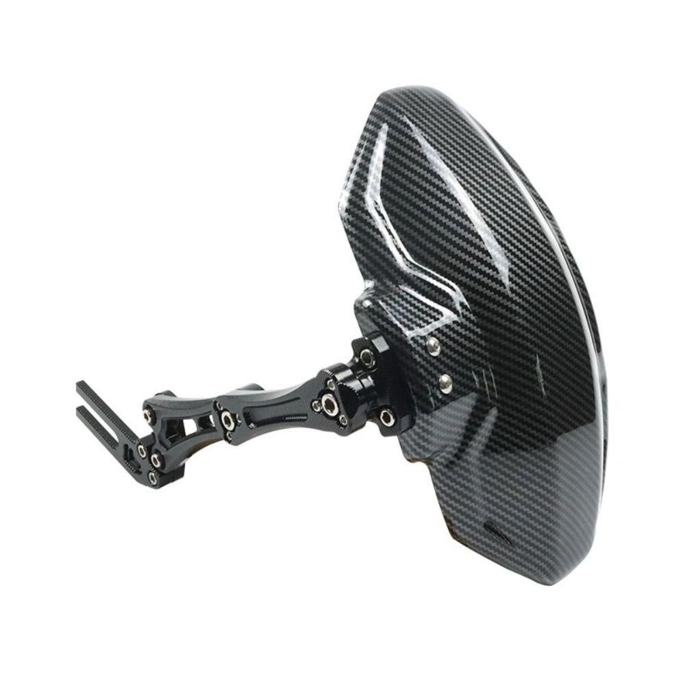 Adjustable Motorcycle Rear Imitation Carbon Fiber Rear Wheel Protection Rear Wheel Electrocar Modified Mudguard Street Riding