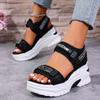 Fashion Women Platform Wedge Sandals Summer Fashion New Comfortable Shoes for Women Light Casual Velcro Beach Sandals Zapatos De Mujer