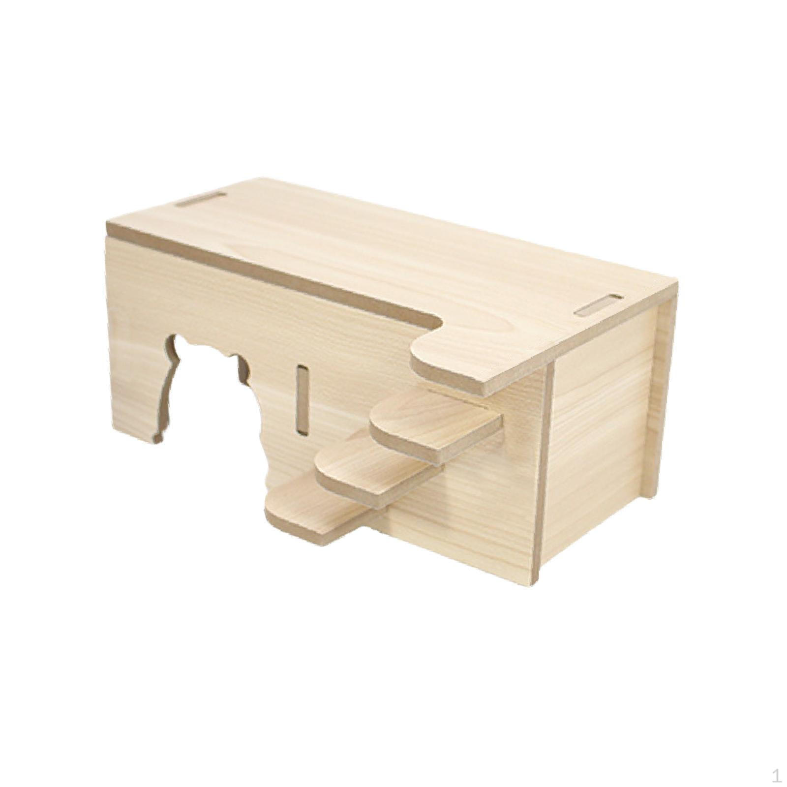 

Декор клетки для дома хомяка с оконной платформой, убежище для домашних животных, игровая хижина для 22cmx14cmx9.5cm