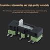 1 Pcs Slide Switch Micro-Power Toggle Switch 5 Feet Direct-Inserted Horizontal Sliding Miniature Reset Start Control Switch