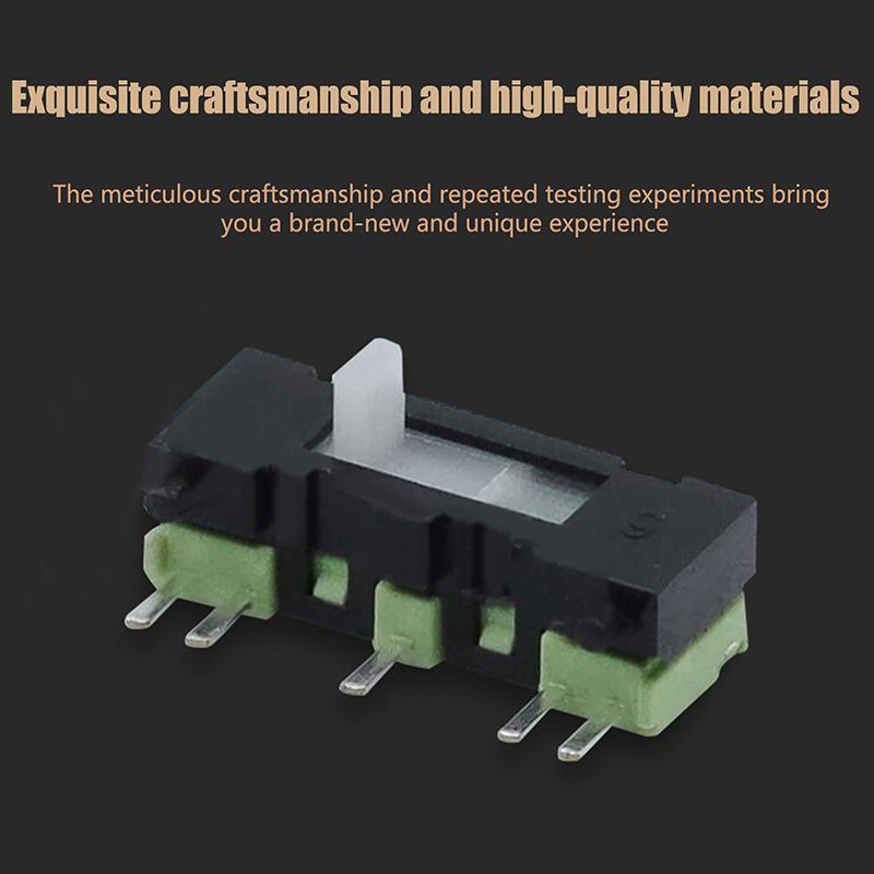 1 Pcs Slide Switch Micro-Power Toggle Switch 5 Feet Direct-Inserted Horizontal Sliding Miniature Reset Start Control Switch