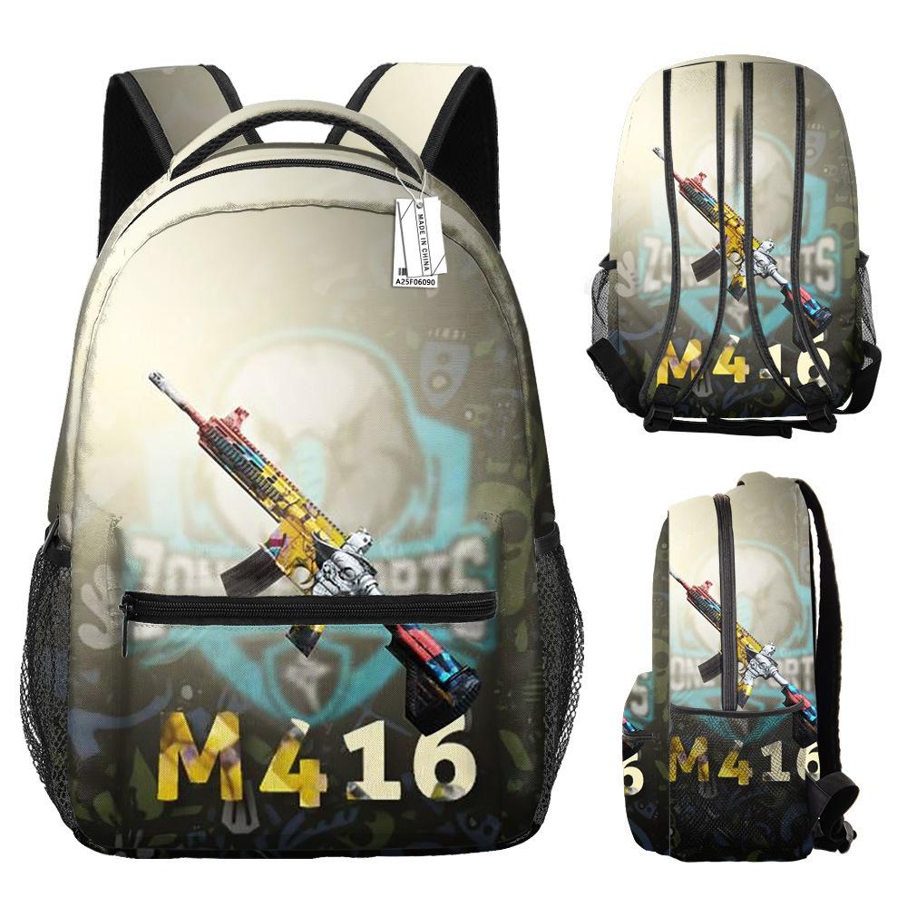 Harajuku Kpop Youthful Novelty School Bags Unisex Free Fire Travel Bags 3D Print Oxford Waterproof Notebook Shoulder Backpacks