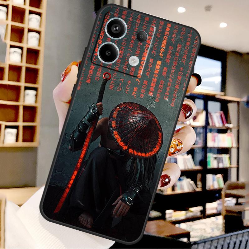 

Japan Samurai Ninja For Xiaomi Redmi Note 14 Pro 12 11 9 10 13 15 Pro Plus Case For Redmi 15 10C 12C 13C 14C 15C Redmi Note 10 4G
